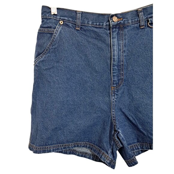 Vintage Bill Blass Jeanswear Shorts Womens Size 10 Blue Denim Cargo Carpenter - Picture 5 of 8